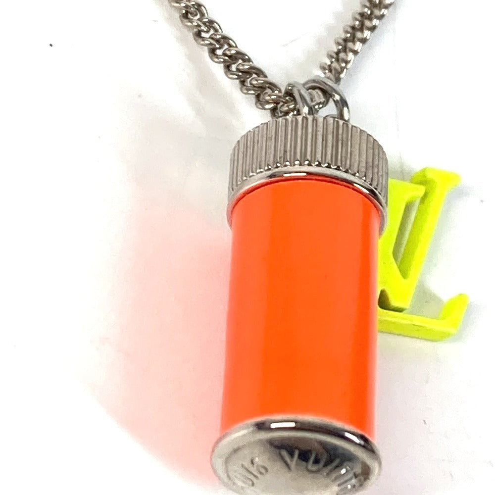 LOUIS VUITTON MP2143 Accessories Chain Necklace Collier LV Fluo Collier LV Fluo Neon color Necklace Metal yellow/Orange Used