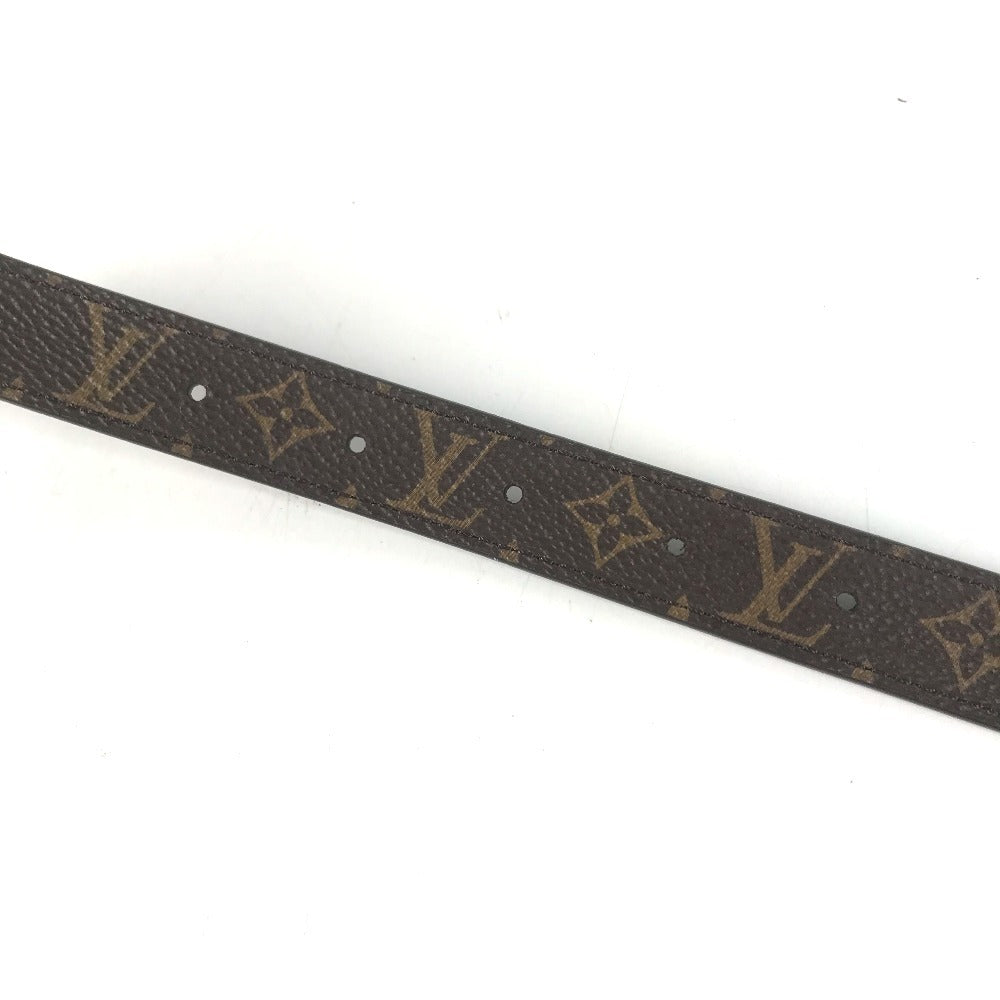 LOUIS VUITTON M0510X Monogram LV Circle Prime 20mm Reversible Belt Thin belt, belt for bottoms, buckle belt MonogramCanvas Brown/Black Used