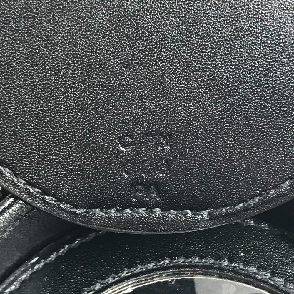 HERMES Villandry Micro Crossbody Chain Bag, Pochette Mini Necklace, Mirror Shoulder Bag Swift Black/SilverHardware Used