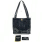 CHANEL vintage Punched logo Camellia flower Shoulder bag, Tote bag, Hand bag Shoulder Bag Patent Leather Black Used