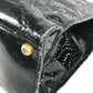 CHANEL vintage Punched logo Camellia flower Shoulder bag, Tote bag, Hand bag Shoulder Bag Patent Leather Black Used