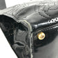 CHANEL vintage Punched logo Camellia flower Shoulder bag, Tote bag, Hand bag Shoulder Bag Patent Leather Black Used
