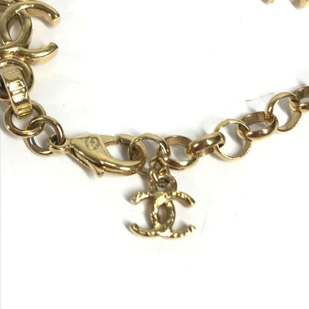 CHANEL B26P CC CC Mark Chain Bracelet Bicolor Accessories Bracelet Metal Gold/Silver Used