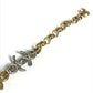 CHANEL B26P CC CC Mark Chain Bracelet Bicolor Accessories Bracelet Metal Gold/Silver Used