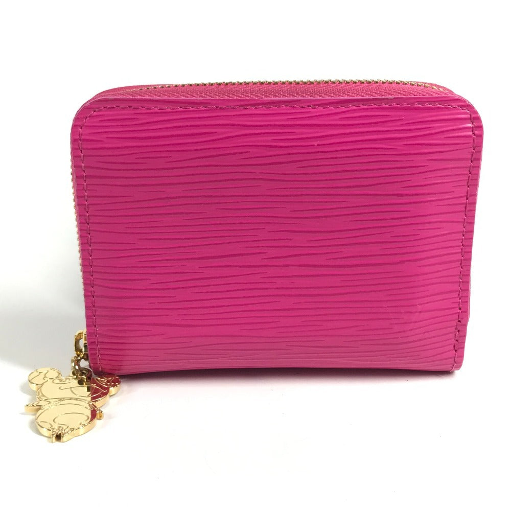 LOUIS VUITTON Ｍ14144 Japan limited Epi Takashi Murakami LV × TM zip-around coin purse Wallet Coin Compartment Zip Around coin purse Epi Leather Cute Pink pink Used
