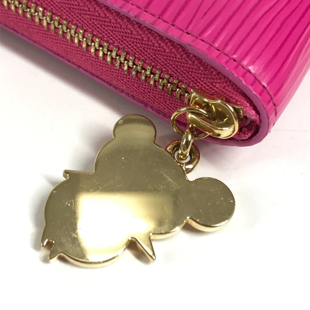 LOUIS VUITTON Ｍ14144 Japan limited Epi Takashi Murakami LV × TM zip-around coin purse Wallet Coin Compartment Zip Around coin purse Epi Leather Cute Pink pink Used