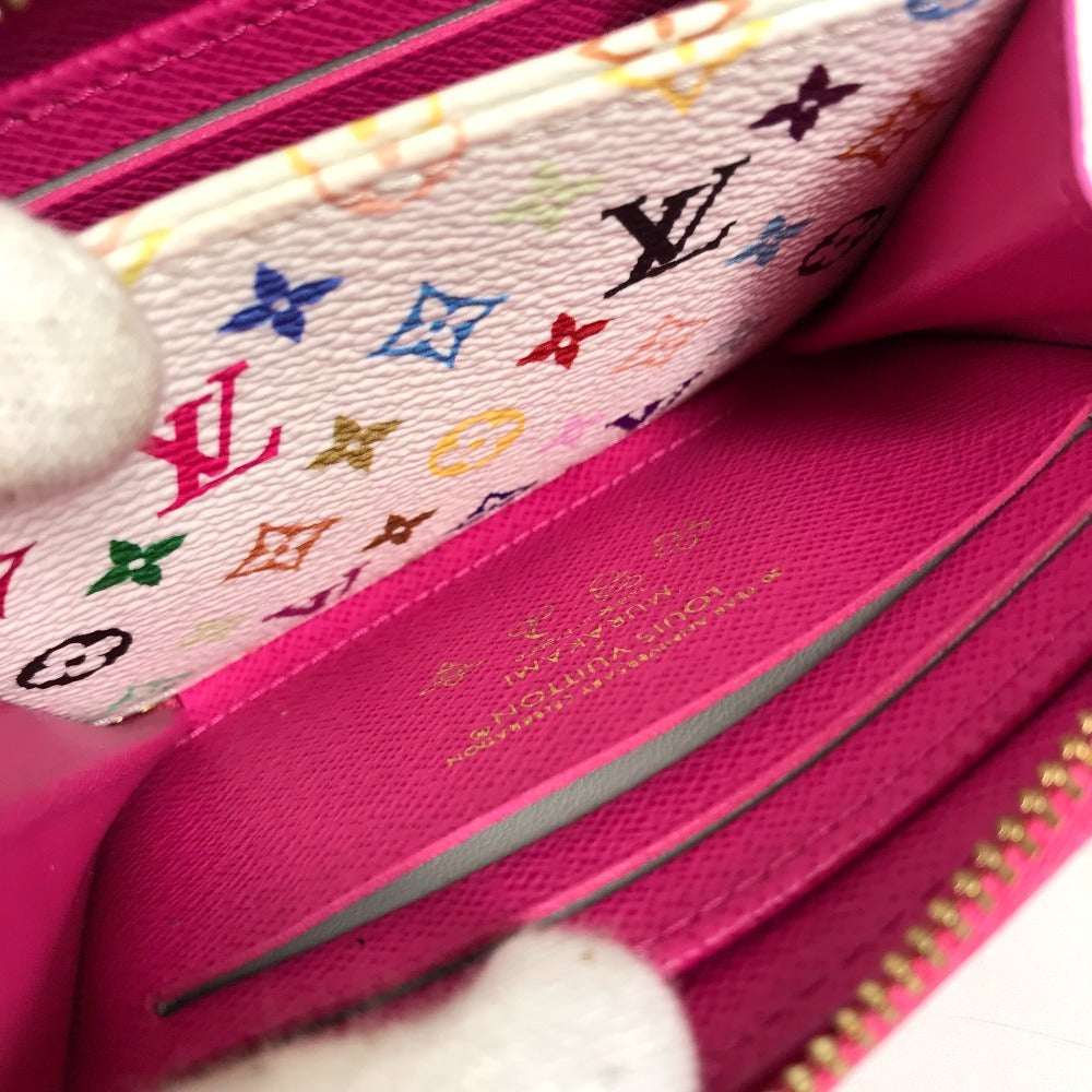 LOUIS VUITTON Ｍ14144 Japan limited Epi Takashi Murakami LV × TM zip-around coin purse Wallet Coin Compartment Zip Around coin purse Epi Leather Cute Pink pink Used
