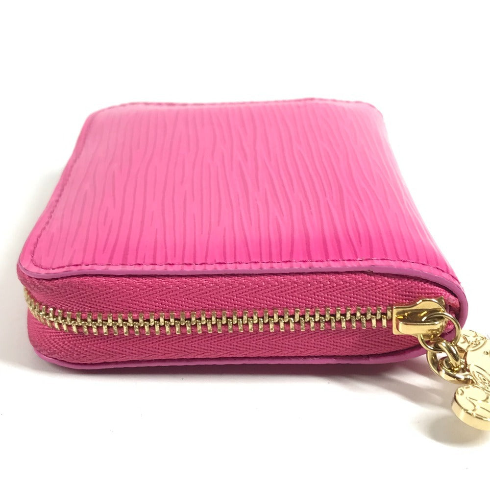 LOUIS VUITTON Ｍ14144 Japan limited Epi Takashi Murakami LV × TM zip-around coin purse Wallet Coin Compartment Zip Around coin purse Epi Leather Cute Pink pink Used