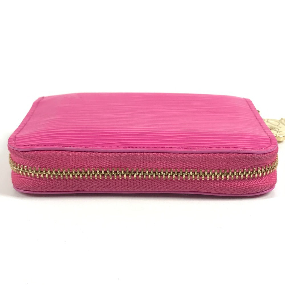 LOUIS VUITTON Ｍ14144 Japan limited Epi Takashi Murakami LV × TM zip-around coin purse Wallet Coin Compartment Zip Around coin purse Epi Leather Cute Pink pink Used