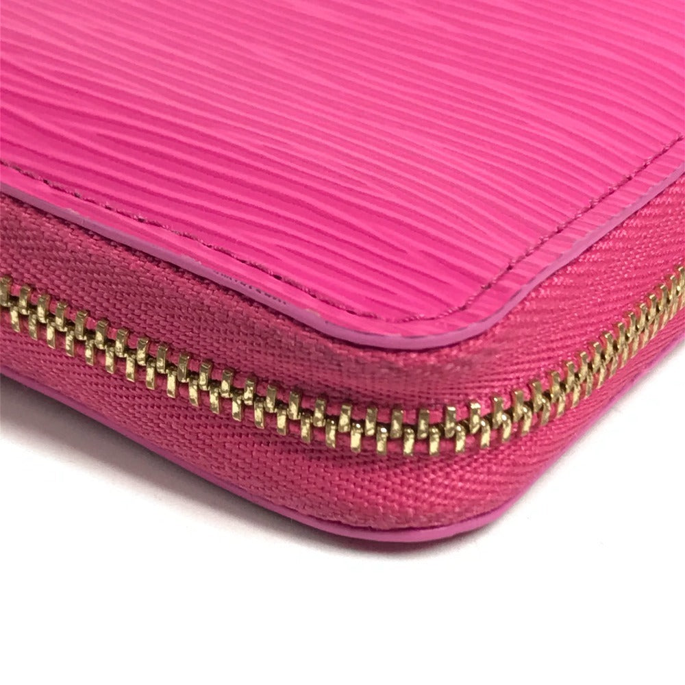 LOUIS VUITTON Ｍ14144 Japan limited Epi Takashi Murakami LV × TM zip-around coin purse Wallet Coin Compartment Zip Around coin purse Epi Leather Cute Pink pink Used