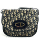 Dior vintage Trotter Logo CD Shoulder bag, flap bag, hand bag Shoulder Bag Leather/Canvas Navy Used