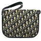 Dior vintage Trotter Logo CD Shoulder bag, flap bag, hand bag Shoulder Bag Leather/Canvas Navy Used