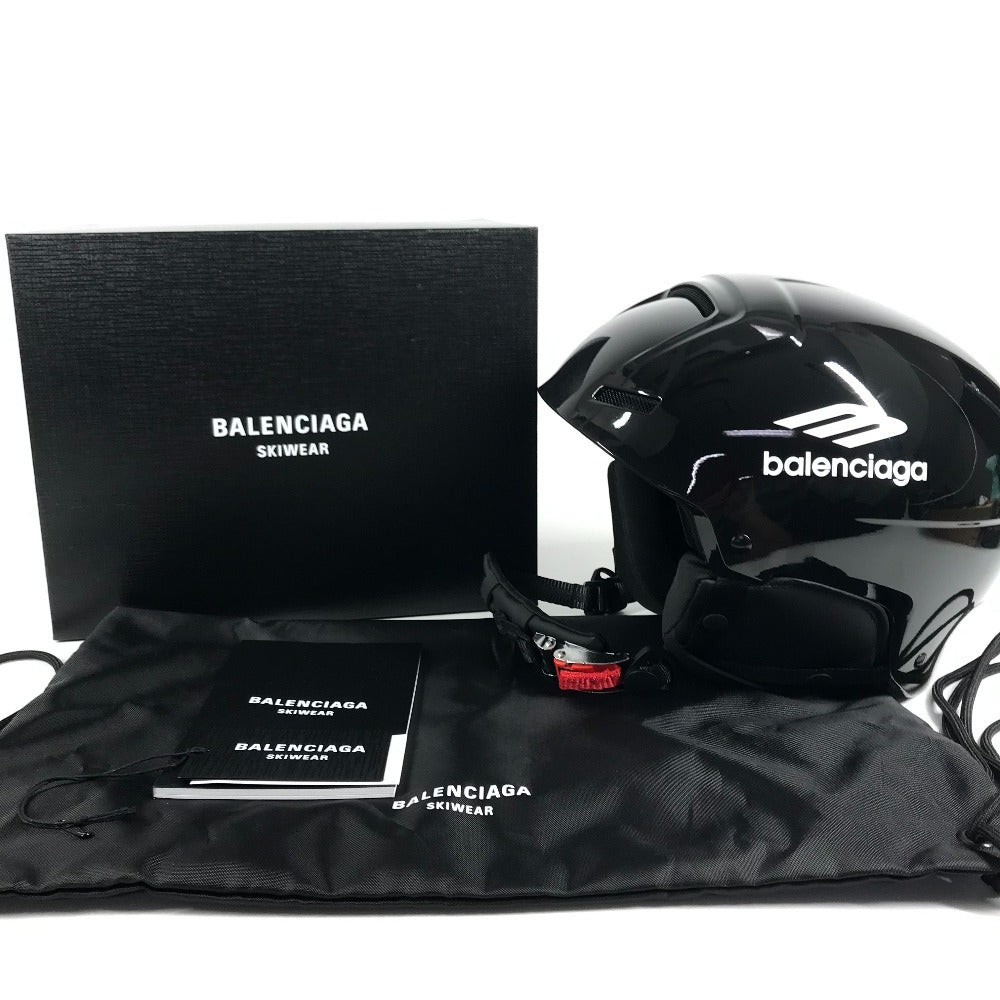 BALENCIAGA 777477 Snow, snowboarding, skiing Logo Briko Skiwear helmet Black Used