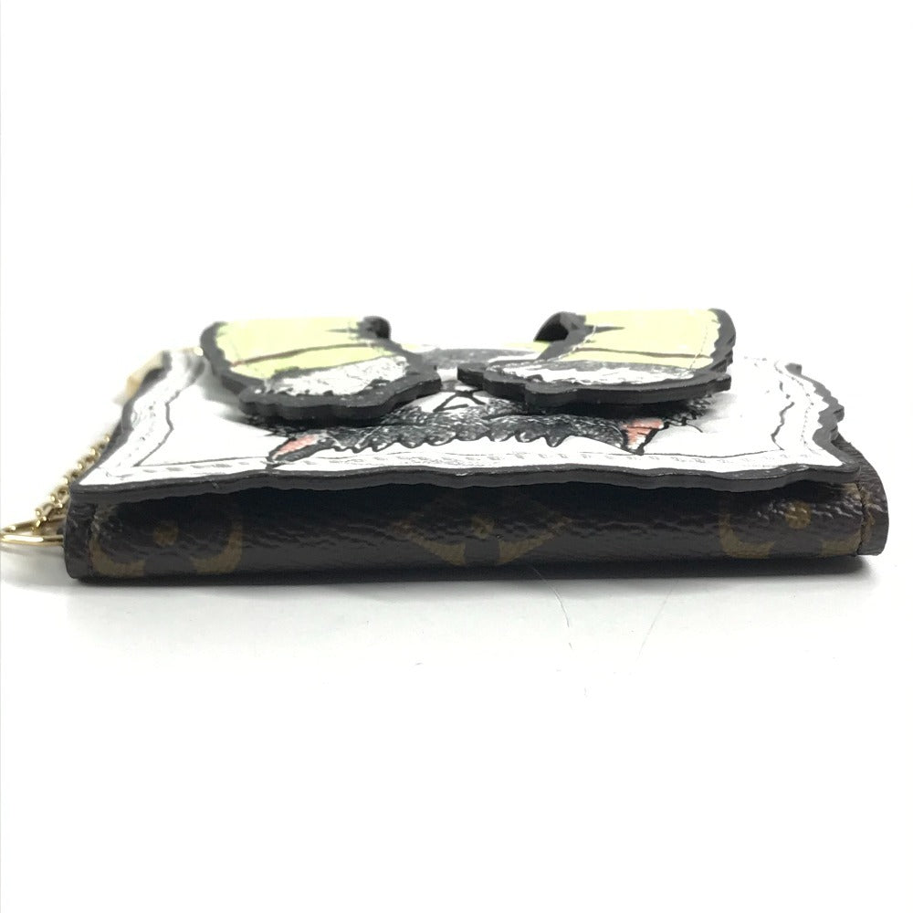 LOUIS VUITTON M25732 Monogram Grace Coddington Cat Pouch purse Pouch purse Wallet, Bi-fold, Chain Key Holder, Key Case Card Case MonogramCanvas Brown Used