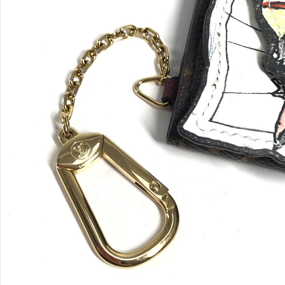 LOUIS VUITTON M25732 Monogram Grace Coddington Cat Pouch purse Pouch purse Wallet, Bi-fold, Chain Key Holder, Key Case Card Case MonogramCanvas Brown Used