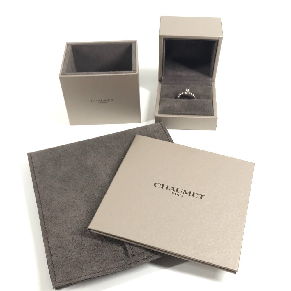 Chaumet D0.27ct VS1 Excellent Torsade Solitaire Diamond Accessories Jewelry Platinum Ring Pt950 Silver Used