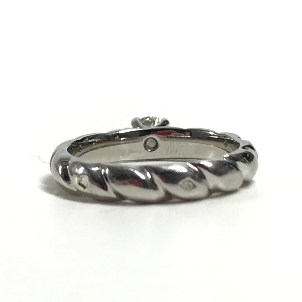 Chaumet D0.27ct VS1 Excellent Torsade Solitaire Diamond Accessories Jewelry Platinum Ring Pt950 Silver Used
