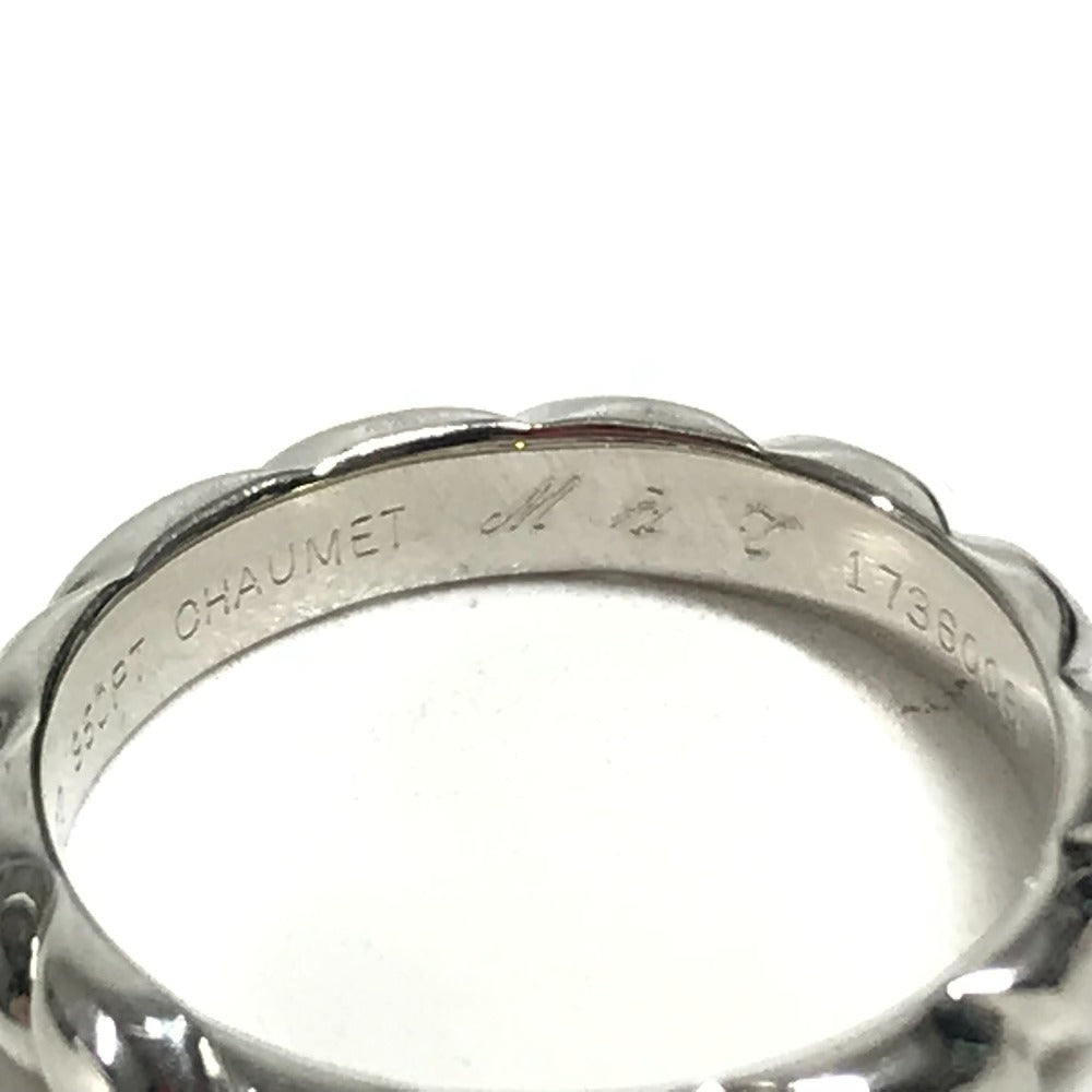 Chaumet D0.27ct VS1 Excellent Torsade Solitaire Diamond Accessories Jewelry Platinum Ring Pt950 Silver Used