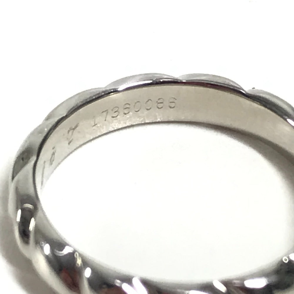 Chaumet D0.27ct VS1 Excellent Torsade Solitaire Diamond Accessories Jewelry Platinum Ring Pt950 Silver Used
