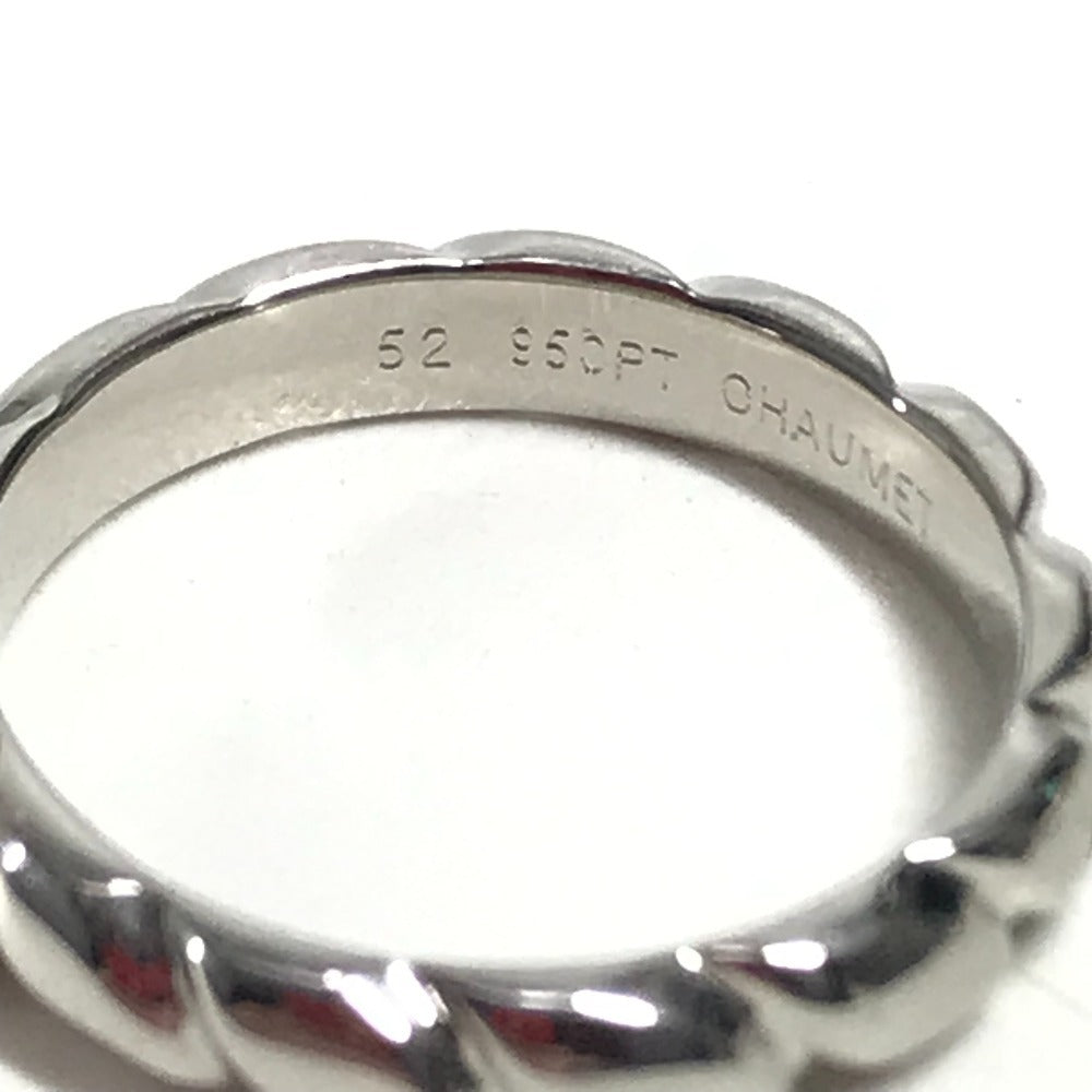 Chaumet D0.27ct VS1 Excellent Torsade Solitaire Diamond Accessories Jewelry Platinum Ring Pt950 Silver Used
