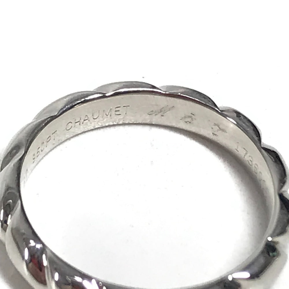 Chaumet D0.27ct VS1 Excellent Torsade Solitaire Diamond Accessories Jewelry Platinum Ring Pt950 Silver Used