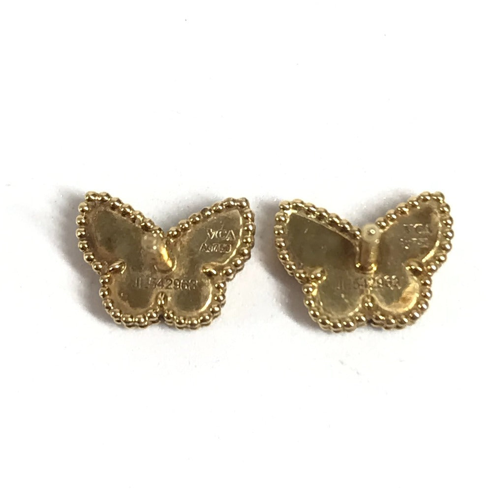 Van Cleef & Arpels VCARN5JM00 Butterfly butterfly Sweet Papillon Pierce Mother of Pearl Accessories, Jewelry, K18 Gold (18K) Pierce YG750 Gold Used