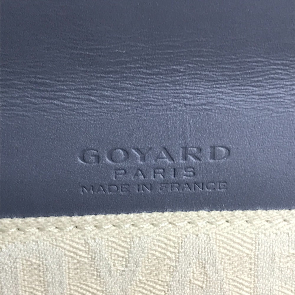 GOYARD Monte Carlo Bag Flap Pouch Clutch bag PVC/Leather Gray Based Used