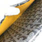 GOYARD Monte Carlo Bag Flap Pouch Clutch bag PVC/Leather Gray Based Used