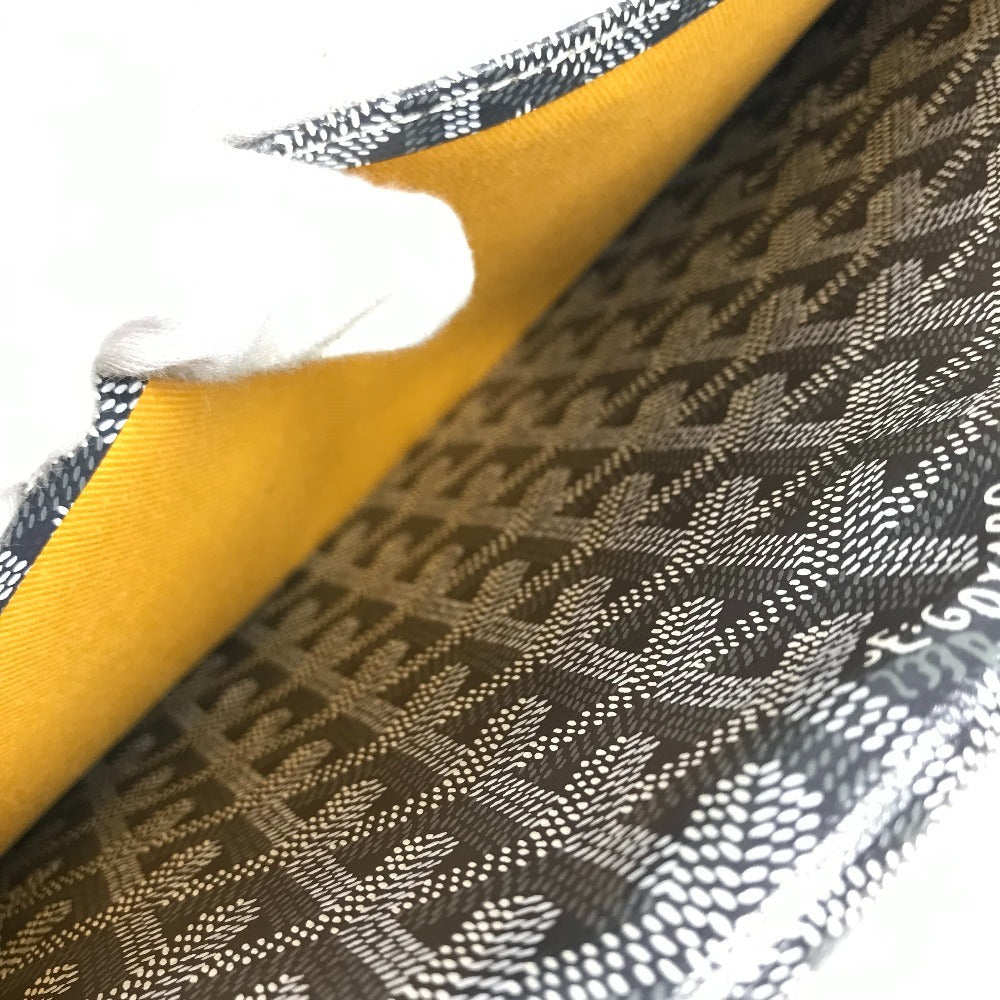 GOYARD Monte Carlo Bag Flap Pouch Clutch bag PVC/Leather Gray Based Used
