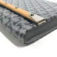 GOYARD Monte Carlo Bag Flap Pouch Clutch bag PVC/Leather Gray Based Used