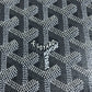 GOYARD Monte Carlo Bag Flap Pouch Clutch bag PVC/Leather Gray Based Used