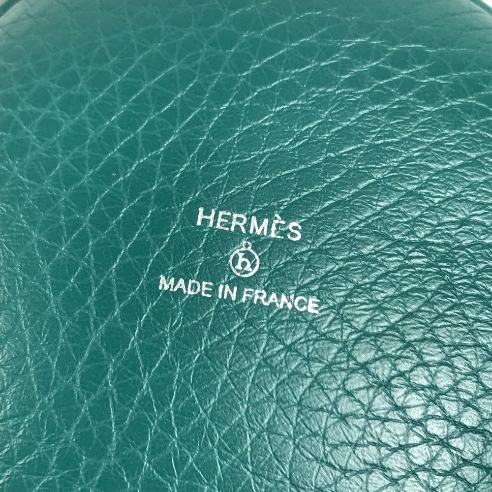 HERMES Bicolor petit h Paperweight Mushroom GM Object interior object Leather Orange/Green Used