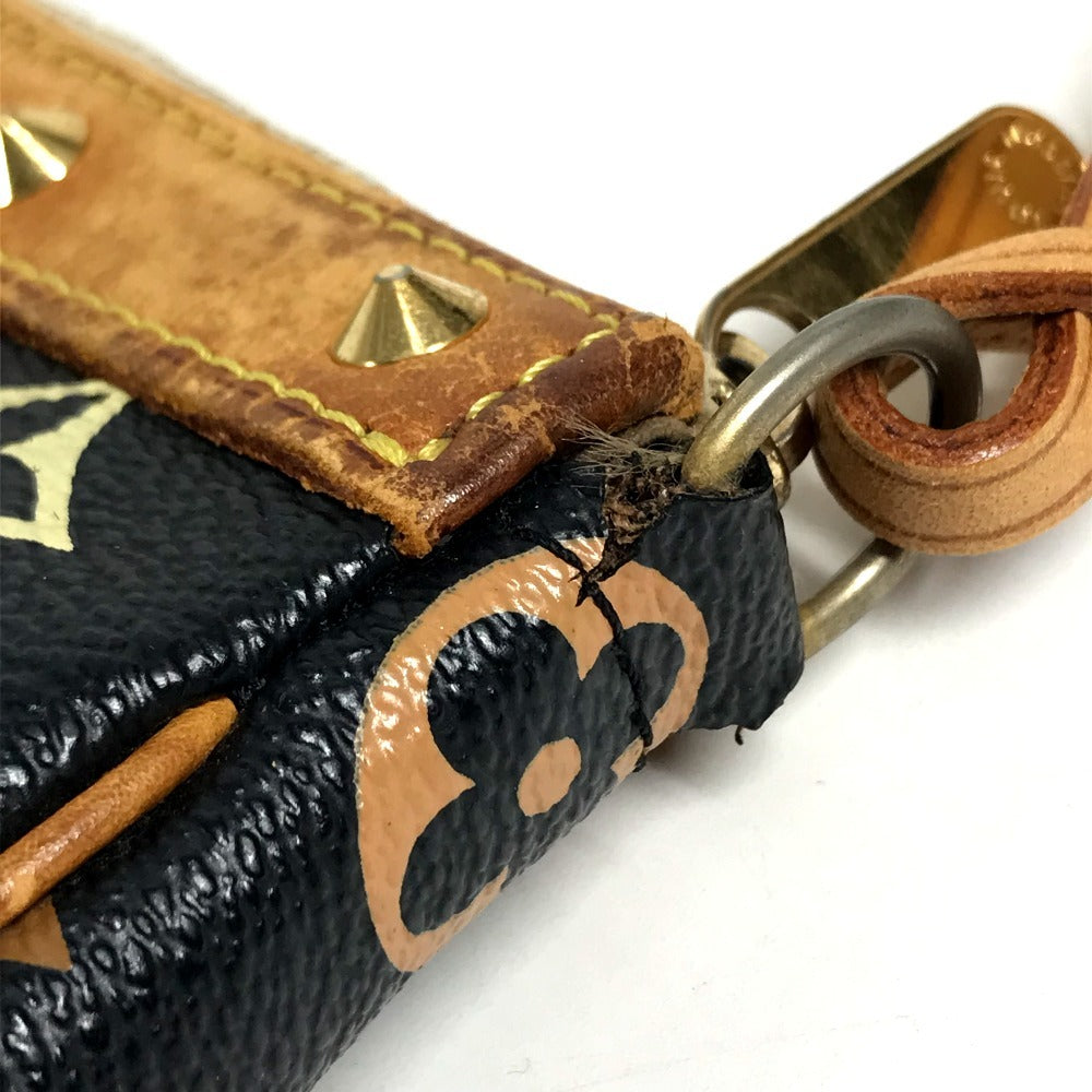 LOUIS VUITTON M92648 MonogramMulticolore PochetteAccessoires Crossbody Pochette Studs Shoulder Bag MonogramMulticoloreCanvas Noir Black Used