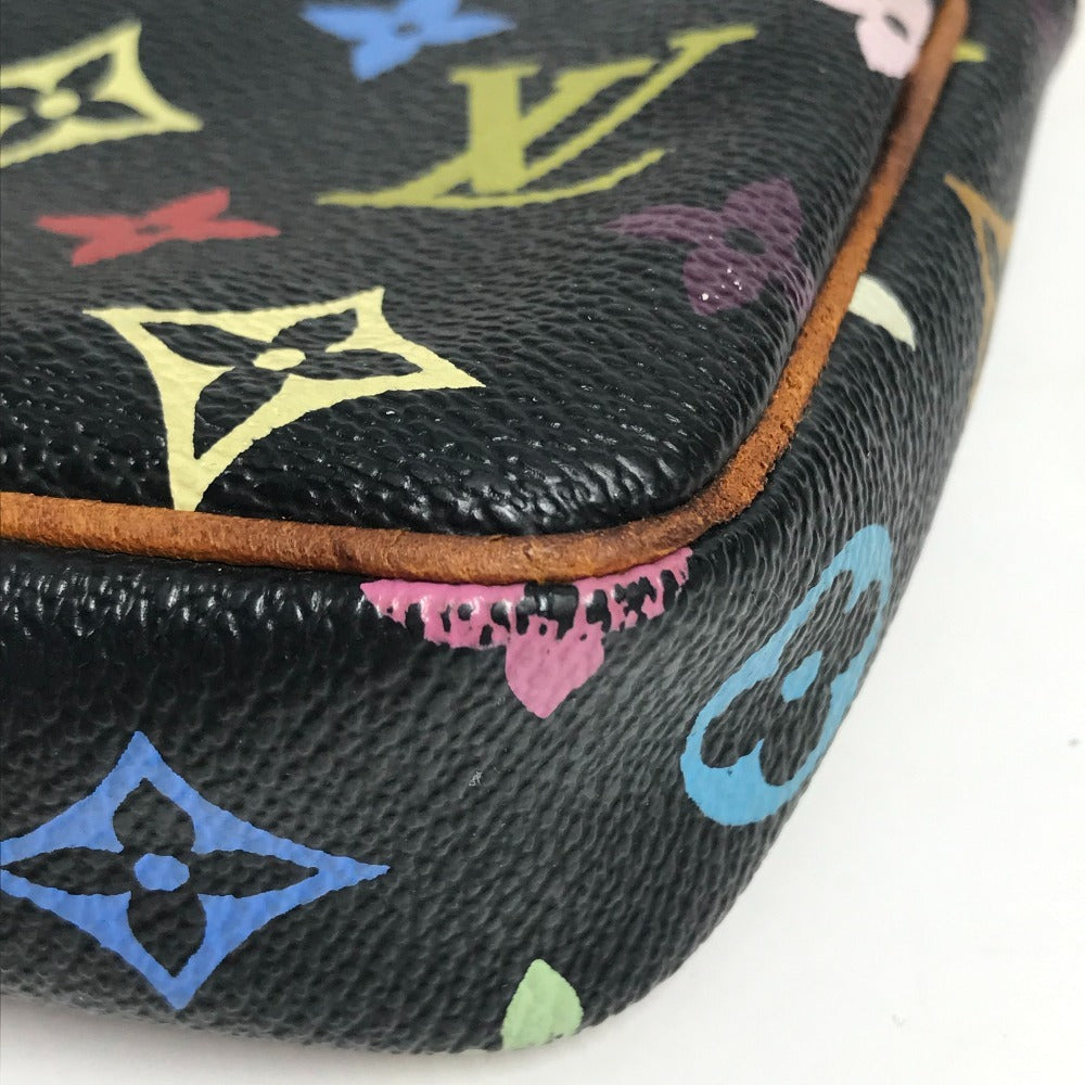 LOUIS VUITTON M92648 MonogramMulticolore PochetteAccessoires Crossbody Pochette Studs Shoulder Bag MonogramMulticoloreCanvas Noir Black Used