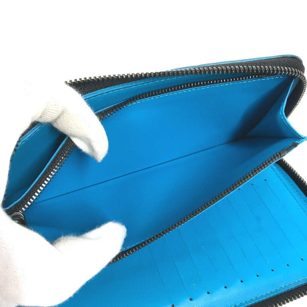 LOUIS VUITTON M69048 Monogram Taurillon Clemence Zippy WalletVertical Zippy Wallet Vertical Long wallet Zip Around Long Wallet Taurillon ClemenceLeather blue Used