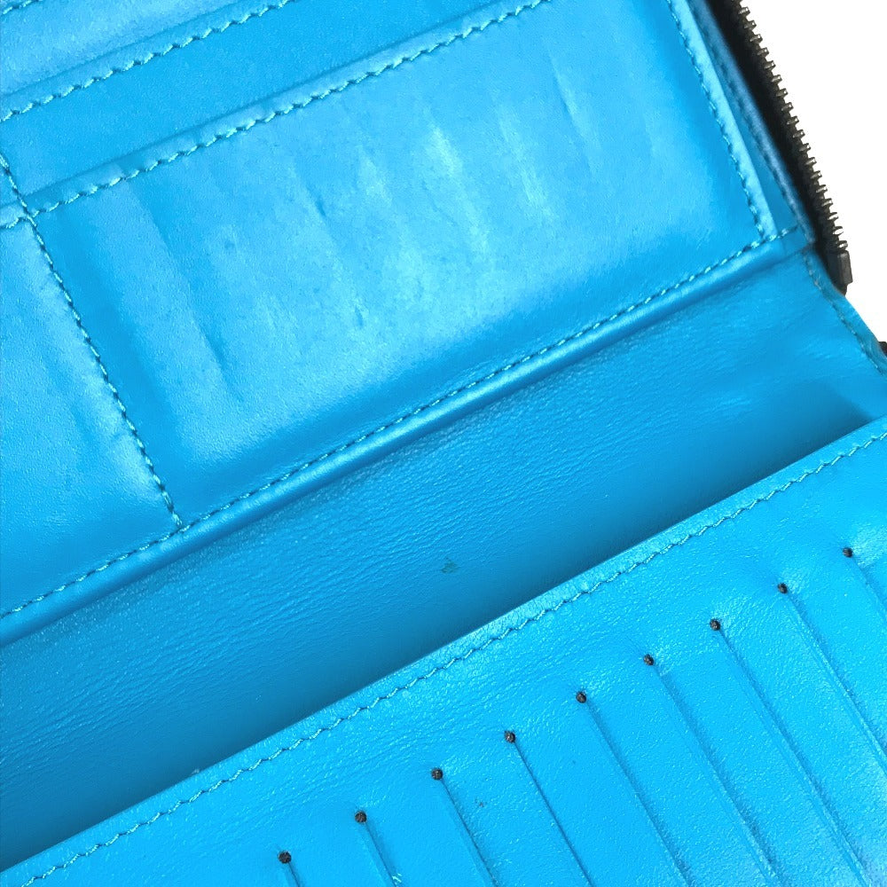 LOUIS VUITTON M69048 Monogram Taurillon Clemence Zippy WalletVertical Zippy Wallet Vertical Long wallet Zip Around Long Wallet Taurillon ClemenceLeather blue Used