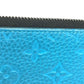 LOUIS VUITTON M69048 Monogram Taurillon Clemence Zippy WalletVertical Zippy Wallet Vertical Long wallet Zip Around Long Wallet Taurillon ClemenceLeather blue Used