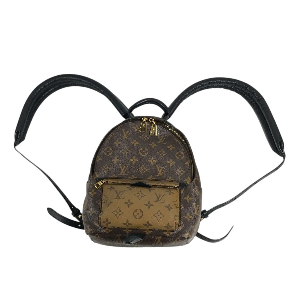 LOUIS VUITTON M44870 Monogram reverse Palm Springs Backpack PM Bag Backpack Monogram Reverse Canvas / MonogramCanvas Brown Used