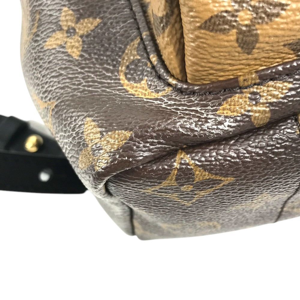 LOUIS VUITTON M44870 Monogram reverse Palm Springs Backpack PM Bag Backpack Monogram Reverse Canvas / MonogramCanvas Brown Used