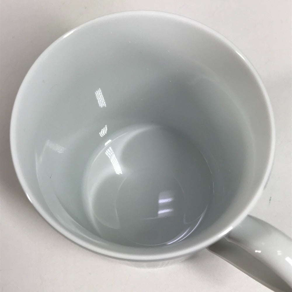 HERMES Pair (2 pieces) H DECO Tableware, cups, coffee cups Mug Pottery Black/White Used
