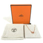 HERMES Pop ash H Pendant "Mini Pop H" by Rocabar Accessories Chain Necklace Necklace Metal pink Used