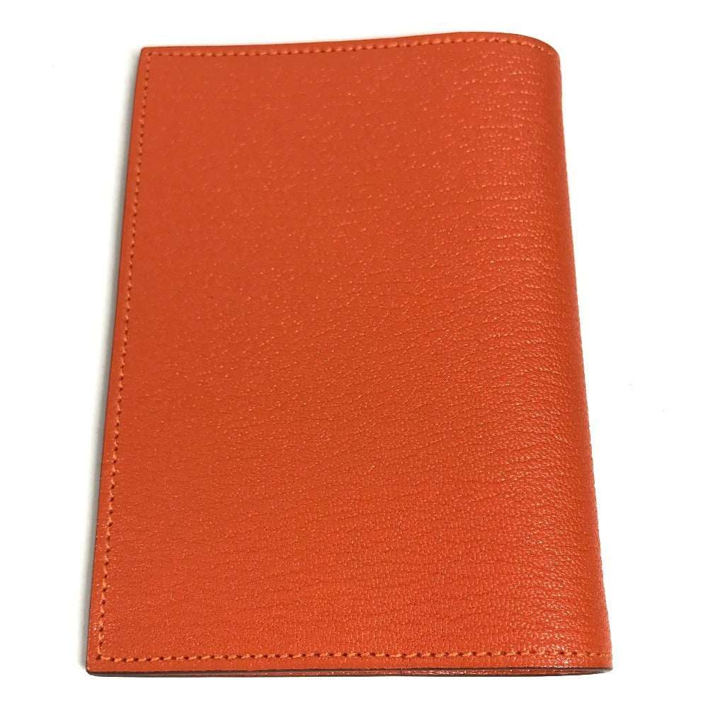 HERMES System planner, bi-fold, stationery AgendaGM Agenda GM AgendaCover Notebook Cover Notebook cover Chevre Orange Used