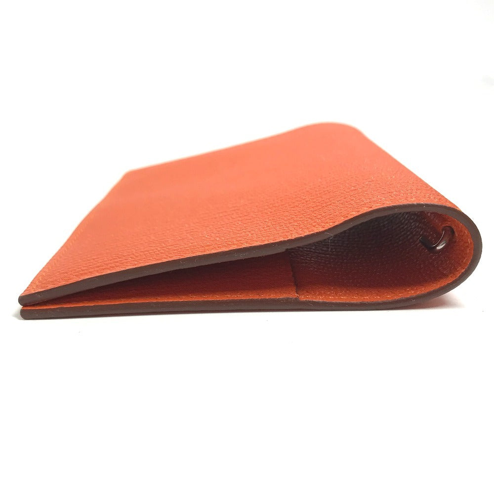 HERMES System planner, bi-fold, stationery AgendaGM Agenda GM AgendaCover Notebook Cover Notebook cover Chevre Orange Used