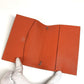 HERMES System planner, bi-fold, stationery AgendaGM Agenda GM AgendaCover Notebook Cover Notebook cover Chevre Orange Used