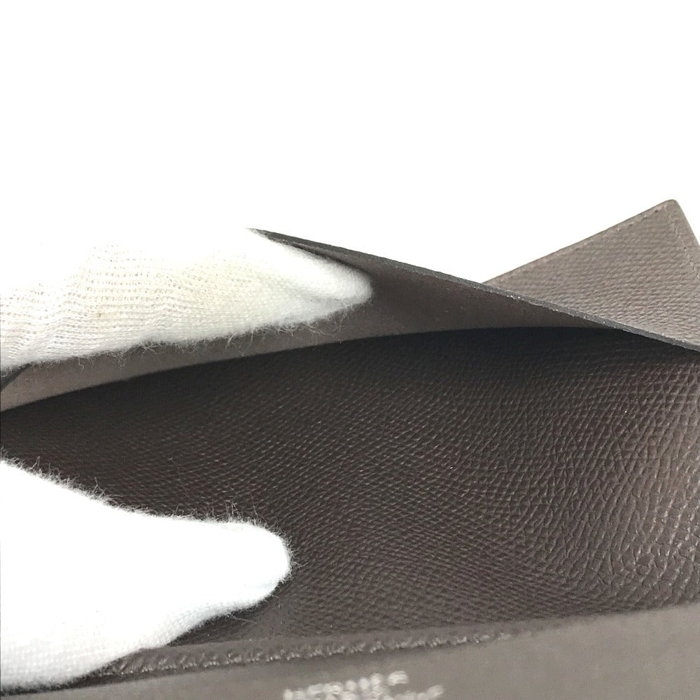 HERMES System planner, bi-fold, stationery AgendaGM Agenda GM AgendaCover Notebook Cover Notebook cover Epsom Evennes Brown Used
