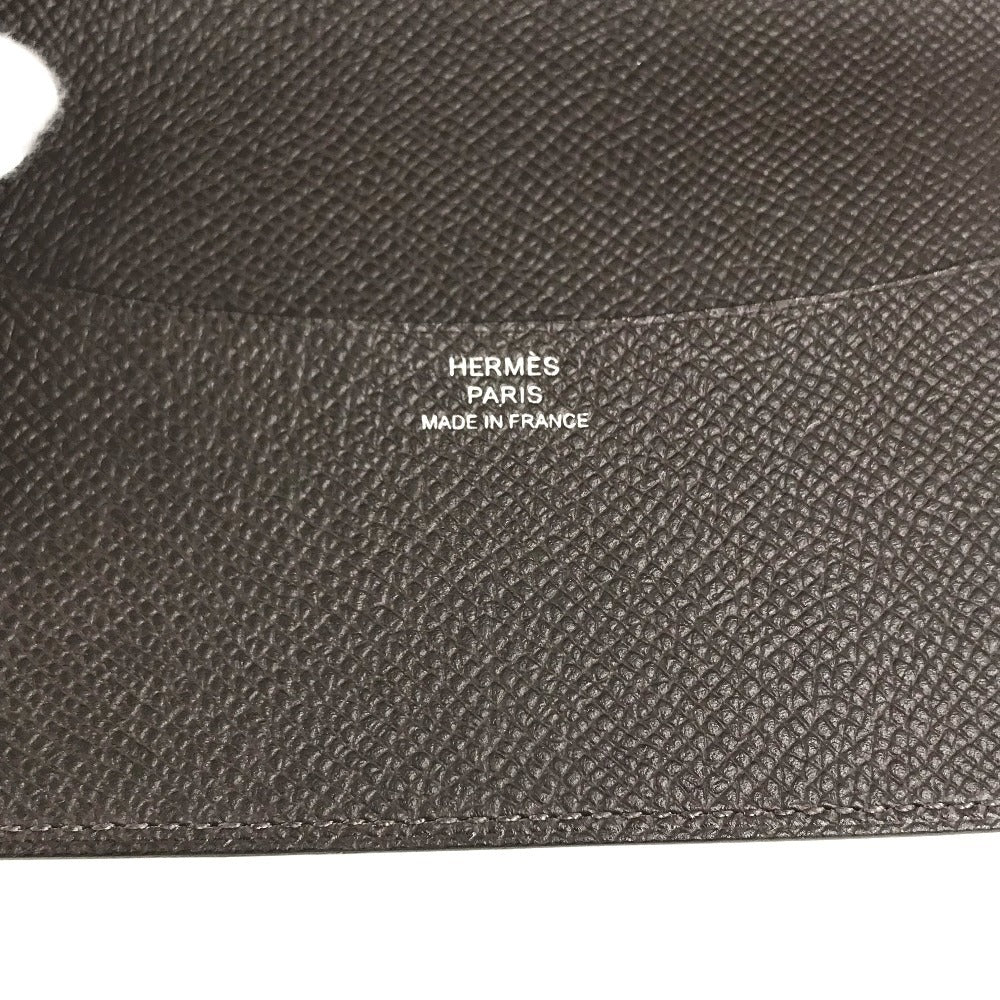 HERMES System planner, bi-fold, stationery AgendaGM Agenda GM AgendaCover Notebook Cover Notebook cover Epsom Evennes Brown Used