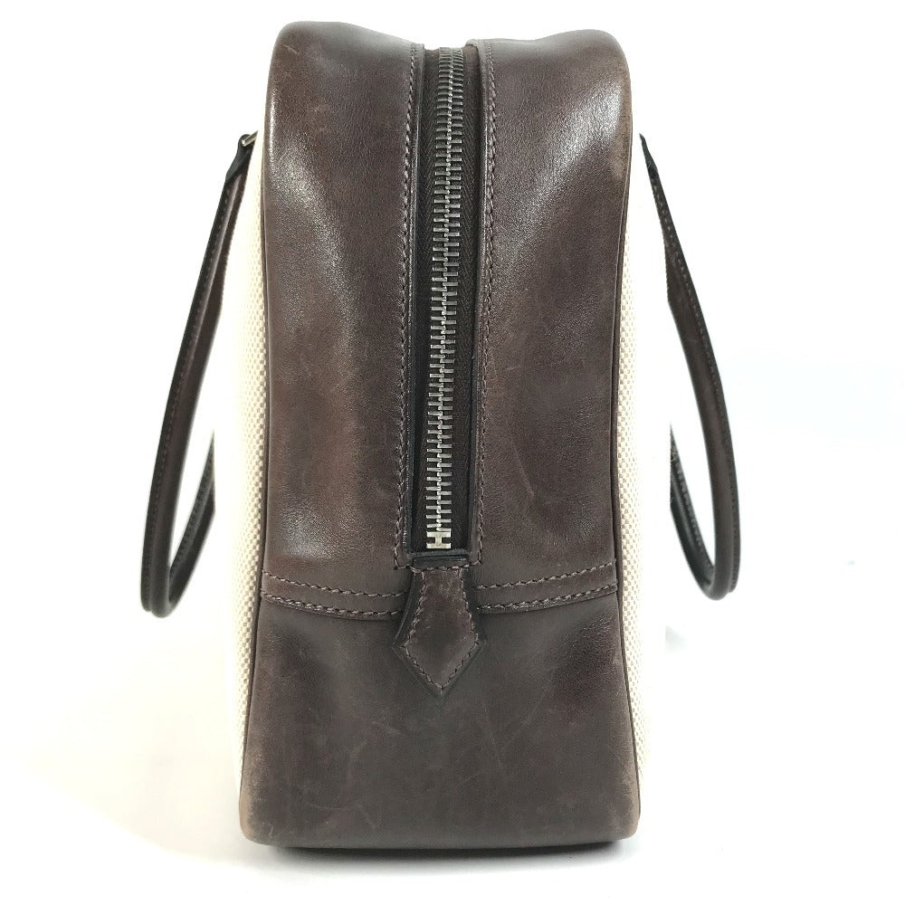 HERMES Plume 32 Plume 32 Tote bag, handbag, business bag Hand Bag Toile H / Vogarribar Ecru/Ebene Brown/Beige Used