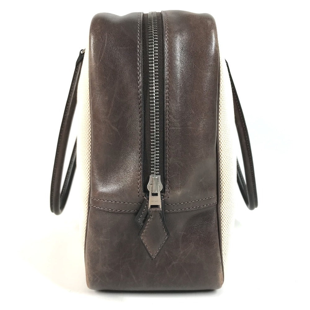 HERMES Plume 32 Plume 32 Tote bag, handbag, business bag Hand Bag Toile H / Vogarribar Ecru/Ebene Brown/Beige Used
