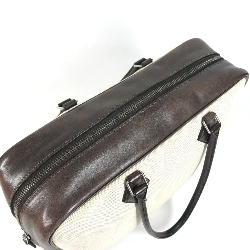 HERMES Plume 32 Plume 32 Tote bag, handbag, business bag Hand Bag Toile H / Vogarribar Ecru/Ebene Brown/Beige Used