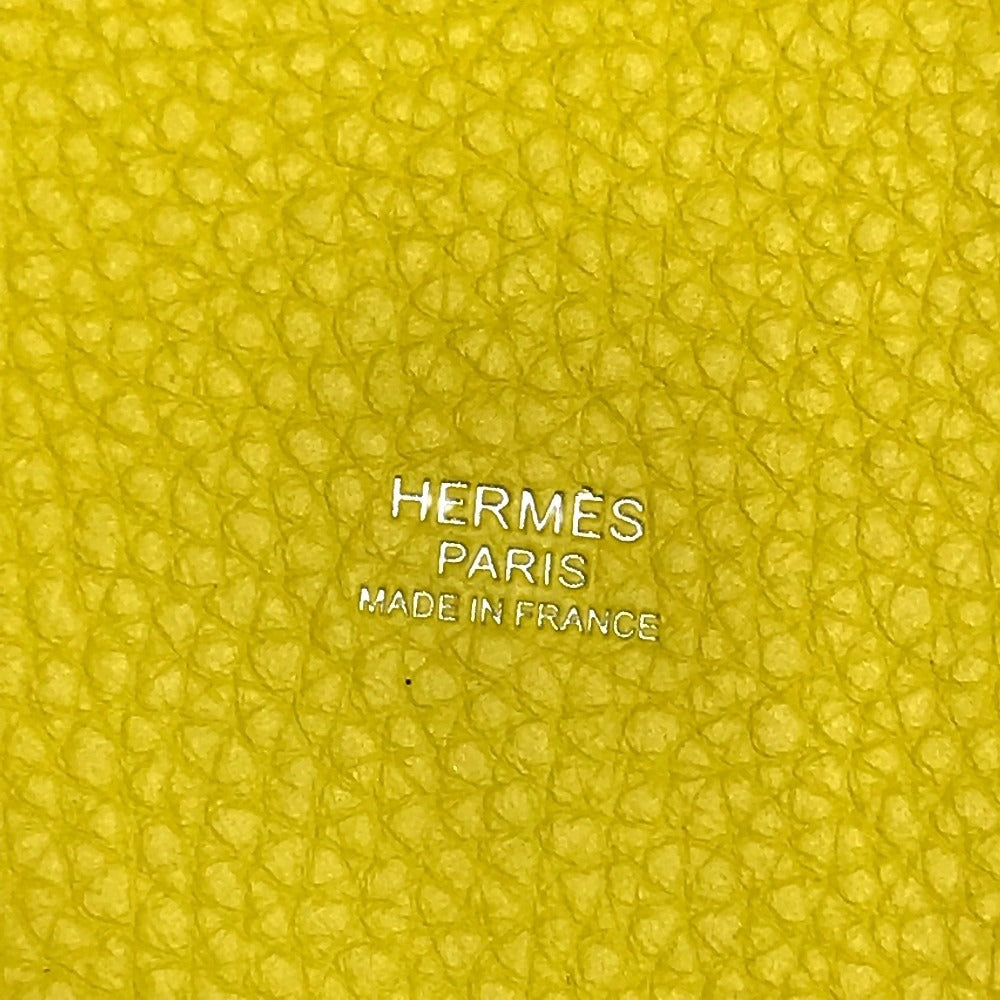 HERMES PicotinLock PM 18 PicotinLock PM PicotinPM Picotin18 Picotin Tote Bag Hand Bag Taurillon Clemence lime yellow/SilverHardware Used